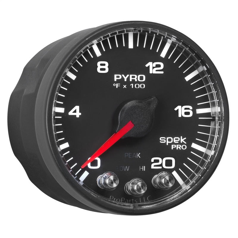 Autometer Spek - Pro 52.4mm 0 - 2000F Digital Stepper Motor Pyrometer Gauge Universal | P310328 - JDMuscleEGT GaugesatmP310328