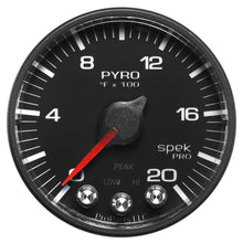 Autometer Spek - Pro 52.4mm 0 - 2000F Digital Stepper Motor Pyrometer Gauge Universal | P310328 - JDMuscleEGT GaugesatmP310328