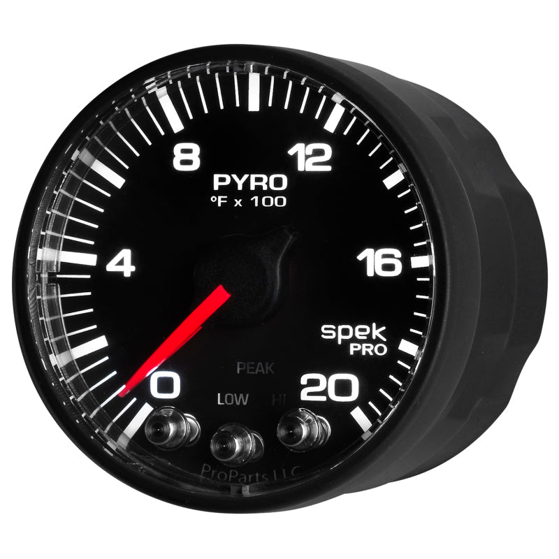 Autometer Spek - Pro 52.4mm 0 - 2000F Digital Stepper Motor Pyrometer Gauge Universal | P310328 - JDMuscleEGT GaugesatmP310328