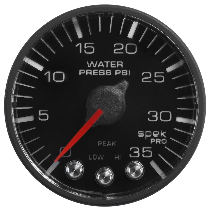 Autometer Spek - Pro 52.4mm 0 - 35 PSI Digital Stepper Motor Water Pressue Gauge Universal | P343328 - JDMusclePressure GaugesatmP343328