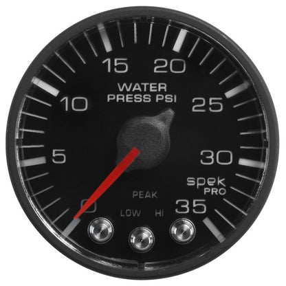 Autometer Spek - Pro 52.4mm 0 - 35 PSI Digital Stepper Motor Water Pressue Gauge Universal | P343328 - JDMusclePressure GaugesatmP343328