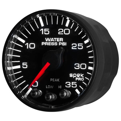 Autometer Spek - Pro 52.4mm 0 - 35 PSI Digital Stepper Motor Water Pressue Gauge Universal | P343328 - JDMusclePressure GaugesatmP343328