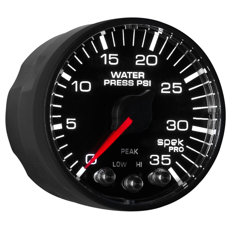 Autometer Spek - Pro 52.4mm 0 - 35 PSI Digital Stepper Motor Water Pressue Gauge Universal | P343328 - JDMusclePressure GaugesatmP343328