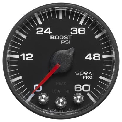 Autometer Spek - Pro 52.4mm 0 - 60 PSI Digital Stepper Motor Boost Gauge Universal | P304328 - JDMuscleBoost GaugesatmP304328