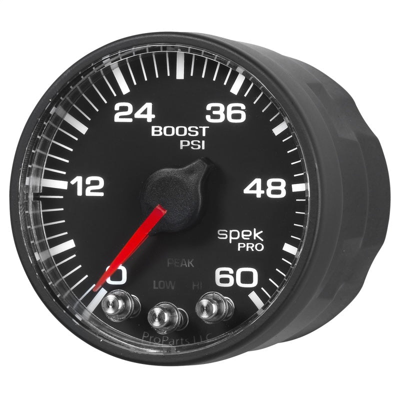 Autometer Spek - Pro 52.4mm 0 - 60 PSI Digital Stepper Motor Boost Gauge Universal | P304328 - JDMuscleBoost GaugesatmP304328
