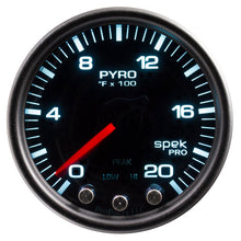 Autometer Spek - Pro EGT Gauge Pyro. 2 1/16in 2000f Stepper Motor W/Peak & Warn Black / Smoke / Black Universal | P31052 - JDMuscleEGT GaugesatmP31052