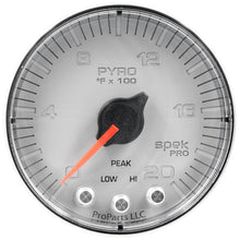Autometer Spek - Pro EGT Gauge Pyro. 2 1/16in 2000f Stepper Motor W/Peak & Warn Silver / Chrome Universal | P310218 - JDMuscleEGT GaugesatmP310218
