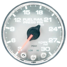 Autometer Spek - Pro Fuel Rail Pressure Gauge 2 1/16in 30Kpsi Stepper Motor W/Peak & Warn Silver / Chrome Universal | P32121 - JDMuscleFuel Pressure Regulator GaugesatmP32121