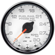 Autometer Spek - Pro Fuel Rail Pressure Gauge 2 1/16in 30Kpsi Stepper Motor W/Peak & Warn White / Black Universal | P32112 - JDMuscleFuel Pressure Regulator GaugesatmP32112