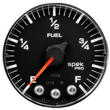 Autometer Spek - Pro Gauge Fuel Level 2 1/16in 0 - 270 Programmable Black / Chrm Universal | P312318 - JDMuscleMulti GaugesatmP312318