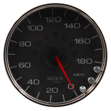 Autometer Spek - Pro Gauge Speedometer 5in 180 Mph Electric Programmable Black/Chrome Universal | P23031 - JDMuscleMulti GaugesatmP23031