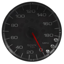 Autometer Spek - Pro Gauge Speedometer 5in 180 Mph Electric Programmable Black/Chrome Universal | P230318 - JDMuscleMulti GaugesatmP230318