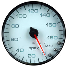 Autometer Spek - Pro Gauge Speedometer 5in 180 Mph Electric Programmable White/Black Universal | P23012 - JDMuscleMulti GaugesatmP23012