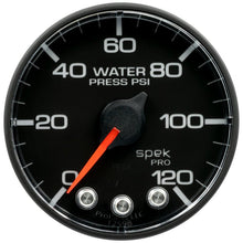 Autometer Spek - Pro Gauge Water Pressure 2 1/16in 120psi Stepper Motor W/ Peak & Warn Universal | P349328 - JDMusclePressure GaugesatmP349328