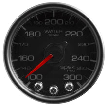 Autometer Spek - Pro Gauge Water Temperature 2 1/16in 300f Stepper Motor W/Peak & Warn Black / Black Universal | P34632 - JDMuscleTemperature GaugesatmP34632