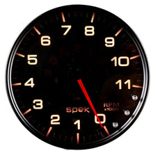 Autometer Spek - Pro Tachometer Gauge 5in 11K Rpm W/Shift Light & Peak Mem Black/Smoke/Black Universal | P23952 - JDMuscleTachometersatmP23952