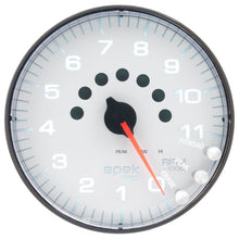 Autometer Spek - Pro Tachometer Gauge 5in 11K Rpm W/Shift Light & Peak Mem White/Black Universal | P239128 - JDMuscleTachometersatmP239128