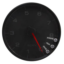 Autometer Spek - Pro Tachometer Gauge 5in 8K Rpm W/Shift Light & Peak Mem Black/Black Universal | P23832 - JDMuscleTachometersatmP23832