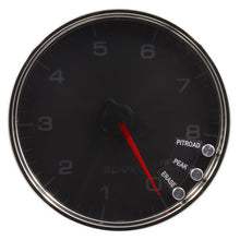 Autometer Spek - Pro Tachometer Gauge 5in 8K Rpm W/Shift Light & Peak Mem Black/Chrome Universal | P23831 - JDMuscleTachometersatmP23831
