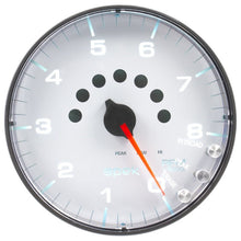 Autometer Spek - Pro Tachometer Gauge 5in 8K Rpm W/Shift Light & Peak Mem White/Black Universal | P238128 - JDMuscleTachometersatmP238128