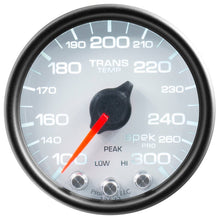 Autometer Spek - Pro Transmission Temperature Gauge 2 1/16in 300f Stepper Motor W/Peak & Warn White / Black Universal | P34212 - JDMuscleTemperature GaugesatmP34212