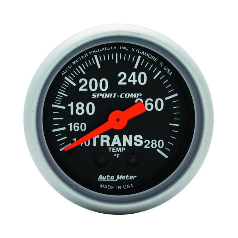 Autometer Sport Comp 140 - 280F Transmission Temperature Gauge | 3351 - JDMuscleTemperature Gaugesatm3351