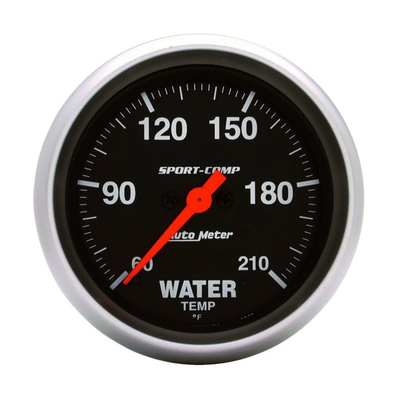 Autometer Sport - Comp 2 - 5/8in Water Temperature 60 - 210 Degrees F Stepper Motor Gauge Universal | 3569 - JDMuscleTemperature Gaugesatm3569