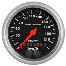 Autometer Sport - Comp 3 - 3/8in. 0 - 225KM/H GPS Speedometer Gauge Universal | 3982 - M - JDMuscleMulti Gaugesatm3982-M