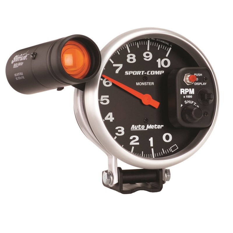 Autometer Sport - Comp 5 inch 10K RPM Shift Light Tachometer Universal | 3904 - JDMuscleTachometersatm3904
