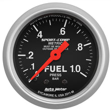 Autometer Sport - Comp 52mm 0 - 1.0 Bar Fuel Pressure Mechanical Gauge Universal | 3311 - M - JDMuscleFuel Pressure Regulator Gaugesatm3311-M