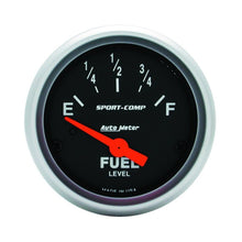 Autometer Sport Comp 52mm Short Sweep Electronic Fuel Level Gauge Universal | 3316 - JDMuscleMulti Gaugesatm3316
