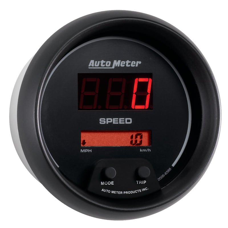 Autometer Sport - Comp Black 3 3/8in 160 MPH Digital Speedometer Gauge Universal | 6388 - JDMuscleMulti Gaugesatm6388