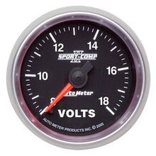 Autometer Sport - Comp II 2 1/16in. 18V Digital Stepper Motor Electronic Voltmeter Universal | 3691 - JDMuscleVolt Gaugesatm3691