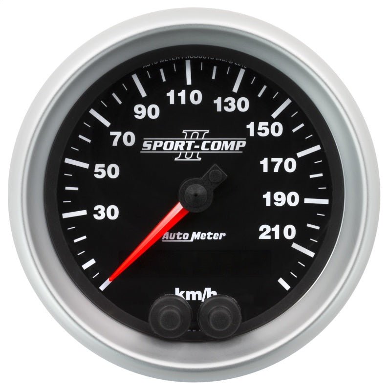 Autometer Sport - Comp II 3 - 3/8in. 0 - 225KM/H GPS Speedometer Gauge Universal | 3680 - M - JDMuscleEGT Gaugesatm3680-M