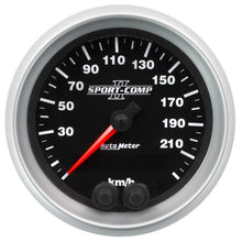 Autometer Sport - Comp II 3 - 3/8in. 0 - 225KM/H GPS Speedometer Gauge Universal | 3680 - M - JDMuscleEGT Gaugesatm3680-M
