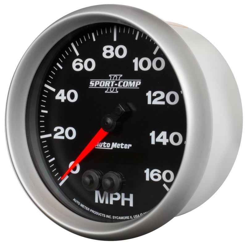 Autometer Sport - Comp II 5in 0 - 140MPH In - Dash Electronic GPS Programmable Speedometer Universal | 3681 - JDMuscleMulti Gaugesatm3681