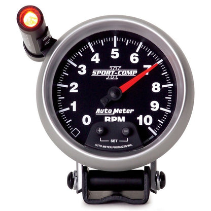 Autometer Sport - Comp II Quick Lite 3 3/4in 10K RPM Pedestal Tachometer Universal | 3690 - JDMuscleTachometersatm3690