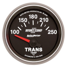 Autometer Sport - Comp II Short Sweep Electronic 100 - 250 Deg F Transmission Temperature Gauge Universal | 3649 - JDMuscleTemperature Gaugesatm3649