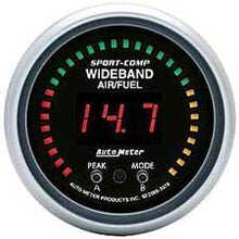 Autometer Sport-Comp Series Wideband Air / Fuel Gauge with Bosch Sensor - Universal