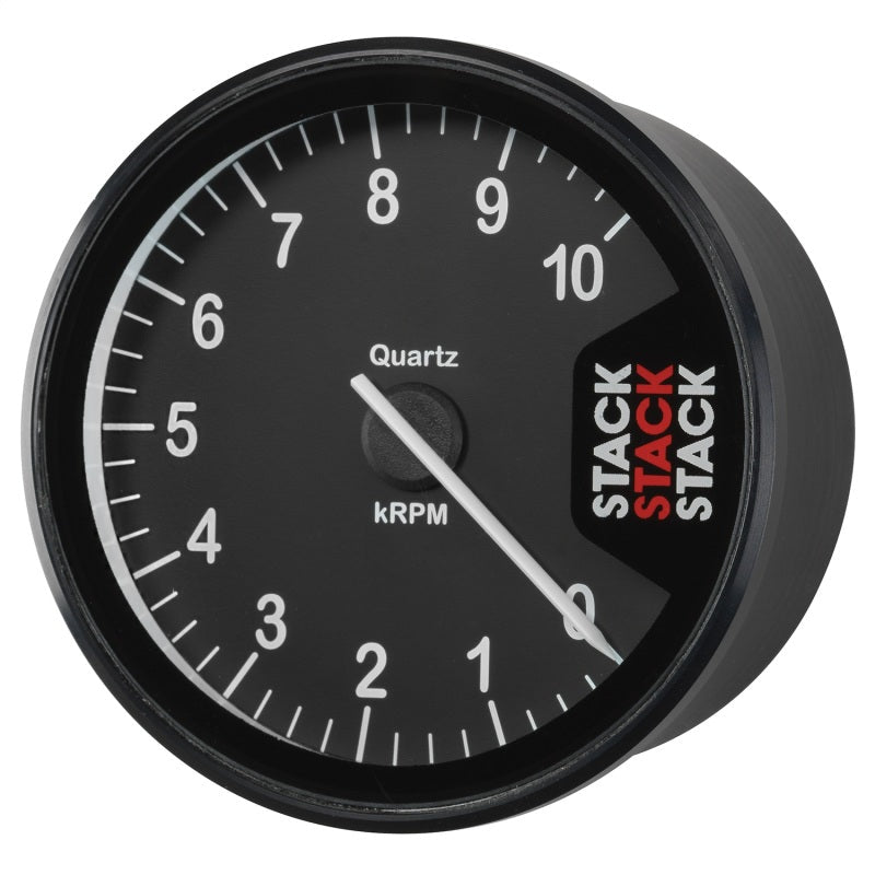 Autometer Stack Clubman Tachometer 80mm 0 - 10K RPM Black Universal | ST200 - 010 - JDMuscleTachometersatmST200-010