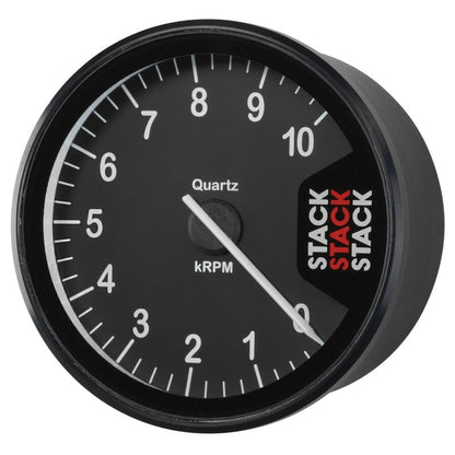 Autometer Stack Clubman Tachometer 80mm 0 - 10K RPM Black Universal | ST200 - 010 - JDMuscleTachometersatmST200-010