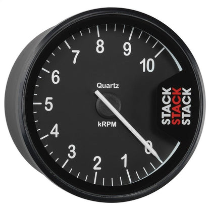 Autometer Stack Clubman Tachometer 80mm 0 - 10K RPM Black Universal | ST200 - 010 - JDMuscleTachometersatmST200-010