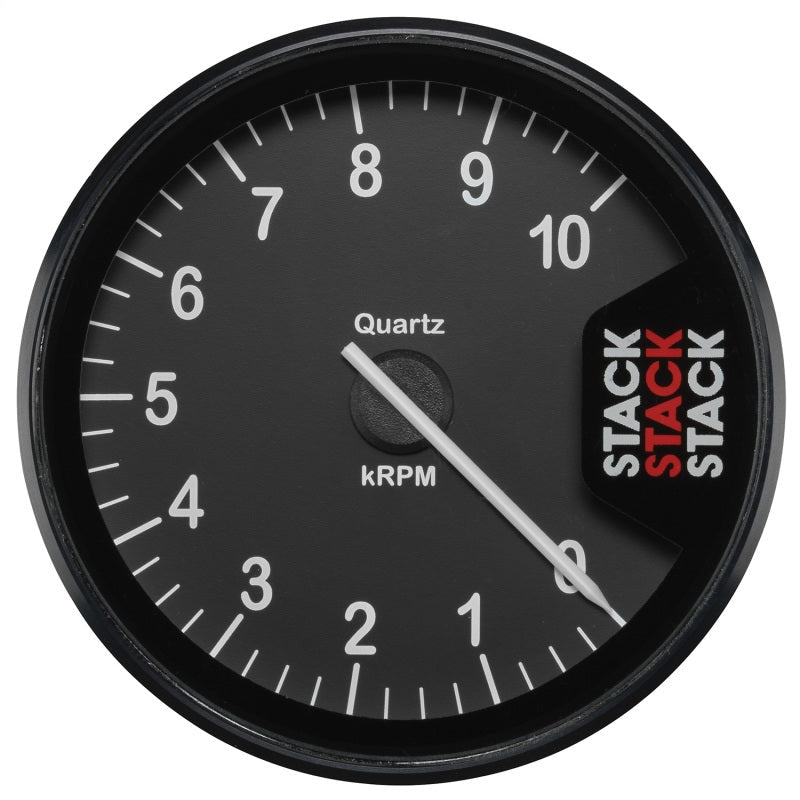 Autometer Stack Clubman Tachometer 80mm 0 - 10K RPM Black Universal | ST200 - 010 - JDMuscleTachometersatmST200-010