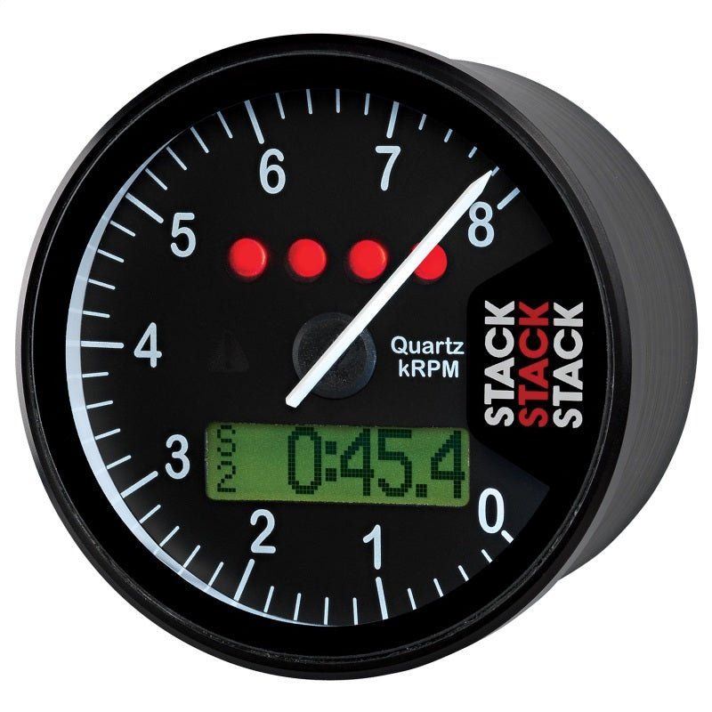 Autometer Stack Display Tachometer 0 - 8K RPM Black Universal | ST700SR - A - JDMuscleTachometersatmST700SR-A