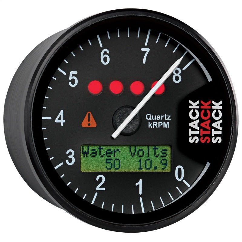 Autometer Stack Display Tachometer 0 - 8K RPM Black Universal | ST700SR - A - JDMuscleTachometersatmST700SR-A