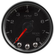 Autometer Tachometer Gauge, 0-8,000 RPM, Black Dial, Clear Lens, Black Bezel, 2 1/16" - Universal