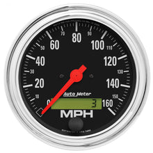 Autometer Traditional Chrome 3 - 3/8in 160 MPH Electric Speedometer w/ LCD Odometer Universal | 2489 - JDMuscleBoost Gaugesatm2489
