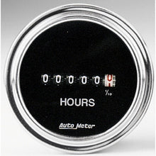 Autometer Traditional Chrome 52mm 100k Short Sweep Electronic Hourmeter Universal | 2587 - JDMuscleVolt Gaugesatm2587