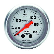 Autometer Ultra - Lite 2 - 1/16in 0 - 150 PSI Mechanical Air Pressure Gauge Universal | 4320 - JDMusclePressure Gaugesatm4320