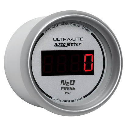 Autometer Ultra - Lite 2 - 1/16in 1600 PSI Digital Nitrous Pressure Gauge Silver Universal | 6574 - JDMusclePressure Gaugesatm6574
